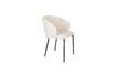 Miniature Chaise en tissu blanc Ayle 4
