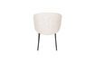 Miniature Chaise en tissu blanc Ayle 5