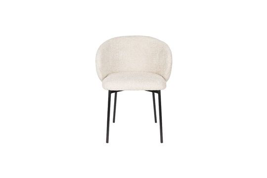Chaise en tissu blanc Ayle Détouré