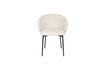 Miniature Chaise en tissu blanc Ayle 1