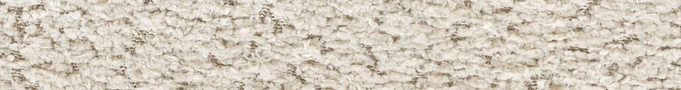 Mise en avant matière Chaise en tissu blanc Ayle