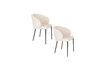 Miniature Chaise en tissu blanc Ayle 9