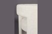 Miniature Chaise en tissu blanc cassé Medina 6