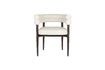 Miniature Chaise en tissu blanc cassé Sela 1