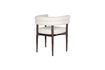 Miniature Chaise en tissu blanc cassé Sela 10