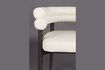 Miniature Chaise en tissu blanc cassé Sela 3
