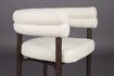Miniature Chaise en tissu blanc cassé Sela 4
