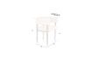 Miniature Chaise en tissu blanc cassé Sela 12