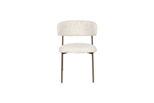 Chaise en tissu blanc Claes Détouré