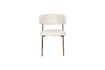 Miniature Chaise en tissu blanc Claes 1
