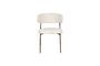 Miniature Chaise en tissu blanc Claes Détouré