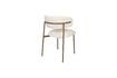 Miniature Chaise en tissu blanc Claes 8