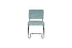 Miniature Chaise en tissu bleu Ridge Kink Rib 13