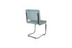 Miniature Chaise en tissu bleu Ridge Kink Rib 16