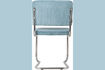 Miniature Chaise en tissu bleu Ridge Kink Rib 9