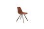 Miniature Chaise en tissu bouclé ocre Franky Détouré