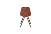 Miniature Chaise en tissu bouclé ocre Franky 10