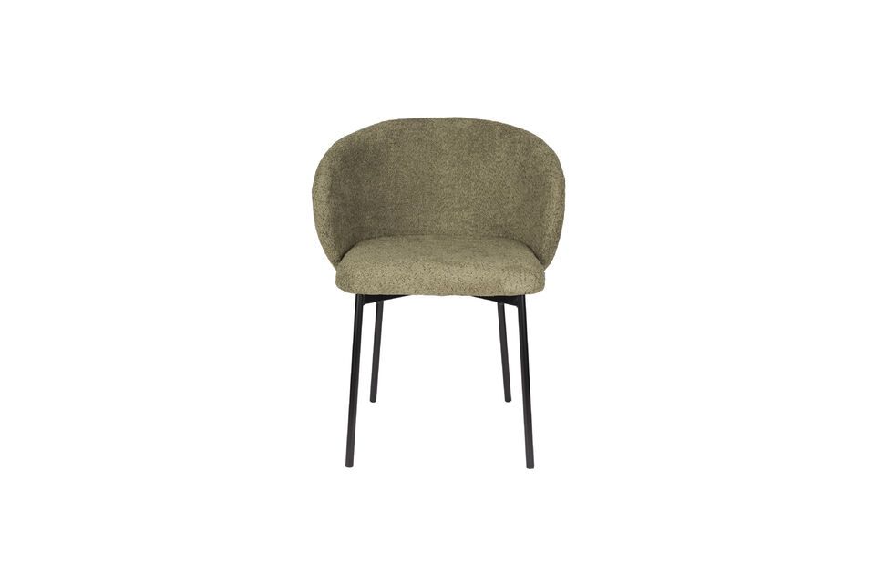 Chaise en tissu gris Ayle White Label