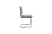 Miniature Chaise en tissu gris clair Ridge Kink Rib 10