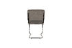 Miniature Chaise en tissu gris foncé Ridge Kink Rib 11