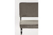 Miniature Chaise en tissu gris foncé Ridge Kink Rib 19