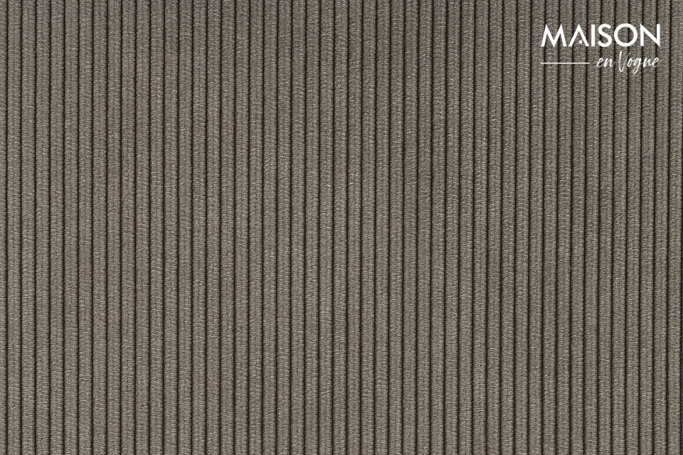 Chaise en tissu gris foncé Ridge Kink Rib - 20