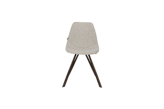 Chaise en tissu gris Franky Détouré