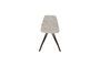 Miniature Chaise en tissu gris Franky Détouré