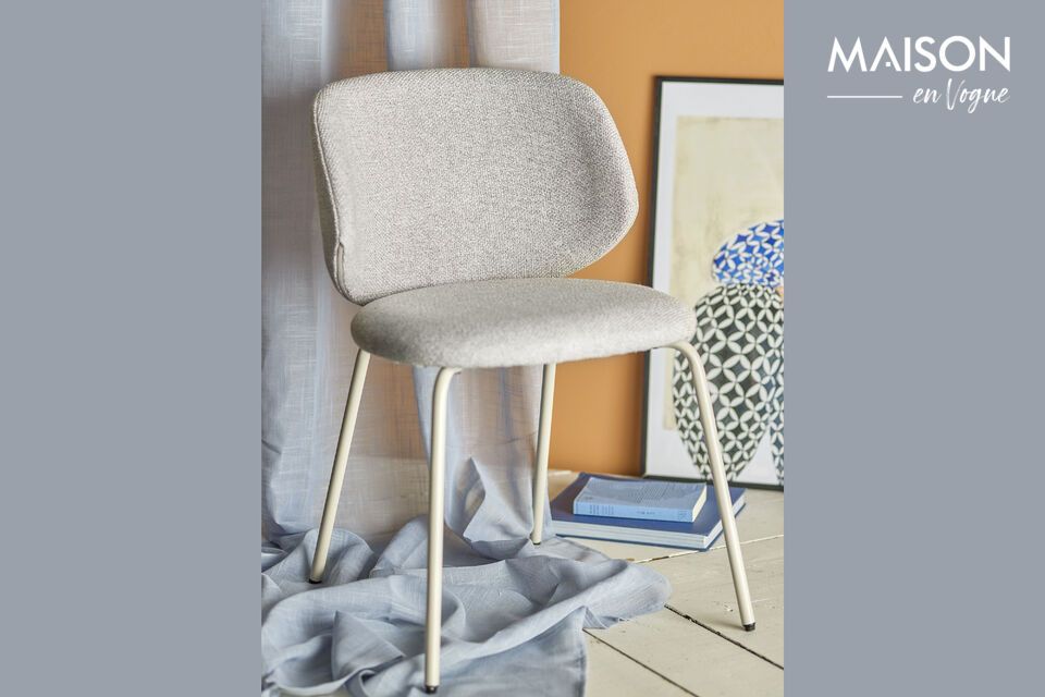 Chaise en tissu gris Ponte Bloomingville