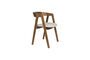 Miniature Chaise en tissu marron Mads Détouré