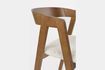 Miniature Chaise en tissu marron Mads 11