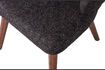 Miniature Chaise en tissu melangé noir Cape 8