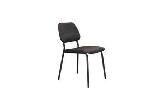 Chaise en tissu noir Darby