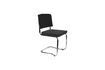 Miniature Chaise en tissu noir Ridge Kink Rib 2