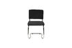 Miniature Chaise en tissu noir Ridge Kink Rib 11