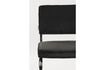 Miniature Chaise en tissu noir Ridge Kink Rib 22