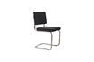 Miniature Chaise en tissu noir Ridge Kink Rib 21