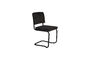 Miniature Chaise en tissu noir Ridge Kink Soft Détouré