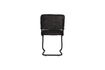 Miniature Chaise en tissu noir Ridge Kink Soft 7