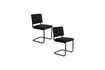Miniature Chaise en tissu noir Ridge Soft 3