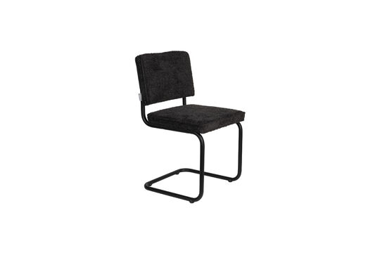 Chaise en tissu noir Ridge Soft Détouré