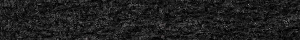 Mise en avant matière Chaise en tissu noir Ridge Soft