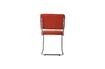 Miniature Chaise en tissu orange Ridge Rib 8