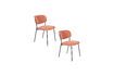 Miniature Chaise en tissu rose Jolien 9