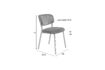 Miniature Chaise en tissu rose Jolien 10