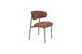 Miniature Chaise en tissu rouge Claes Détouré