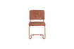 Miniature Chaise en tissu terracotta Ridge Kink Soft 4