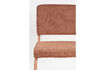 Miniature Chaise en tissu terracotta Ridge Kink Soft 8