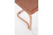 Miniature Chaise en tissu terracotta Ridge Kink Soft 10