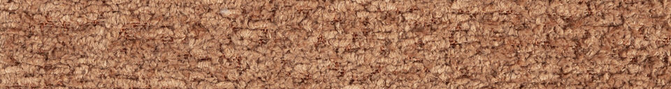 Mise en avant matière Chaise en tissu terracotta Ridge Soft